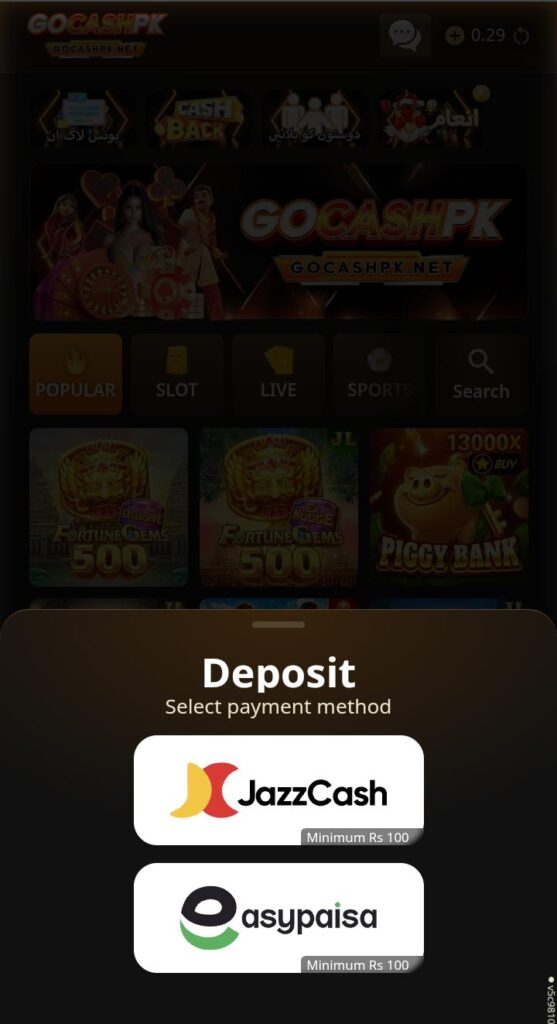 GOCASHPK Game 