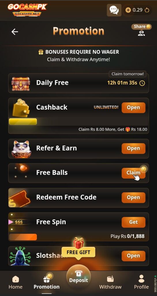 GOCASHPK Game 